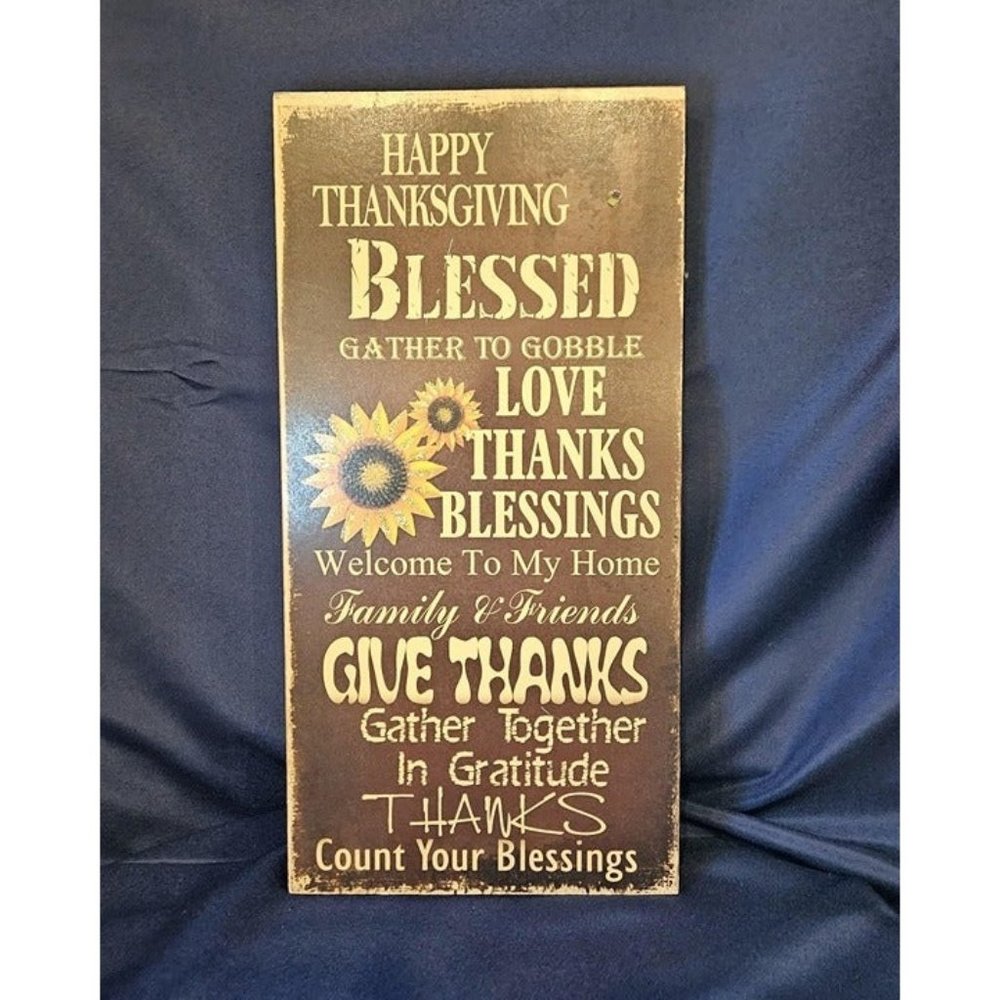 Darice Brand Thanksgiving Sunflower Wall Art -ONE‎ SMALL ISSUE
